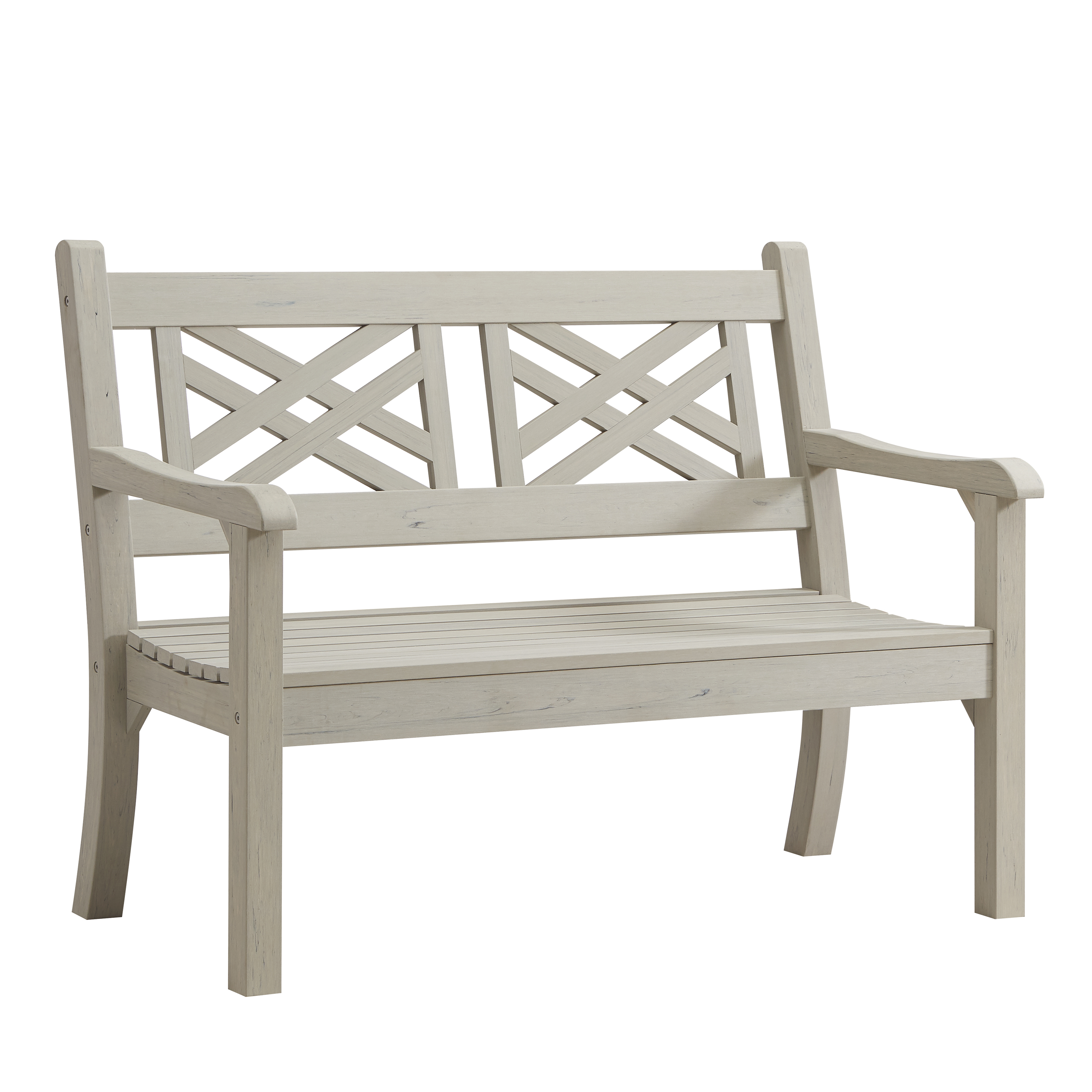 Grey deals wooden bench