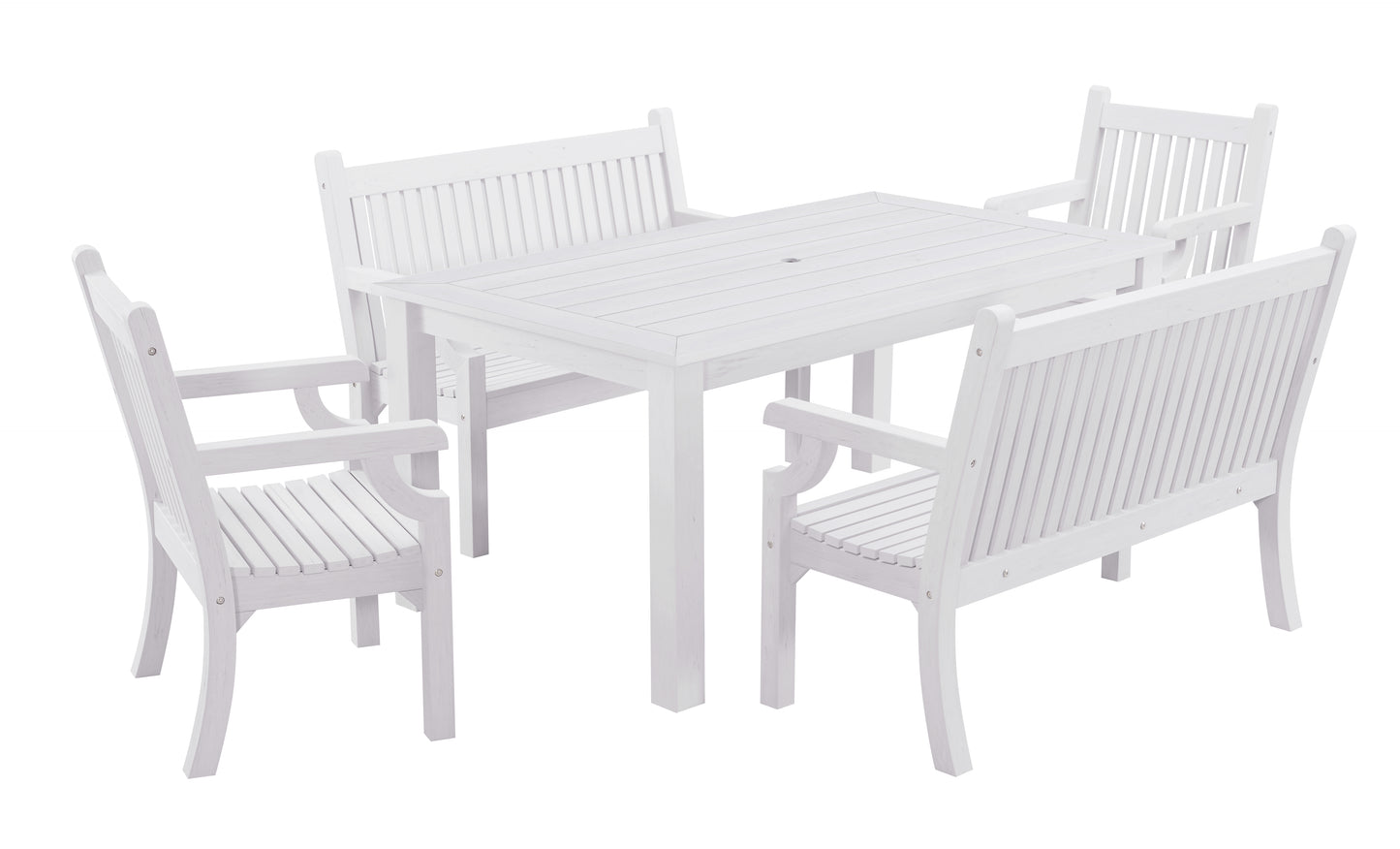 Winawood Sandwick Rectangular Dining Set with Bench