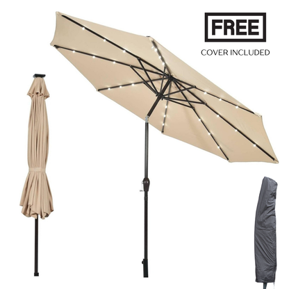 LED Lights Umbrella - Ecru