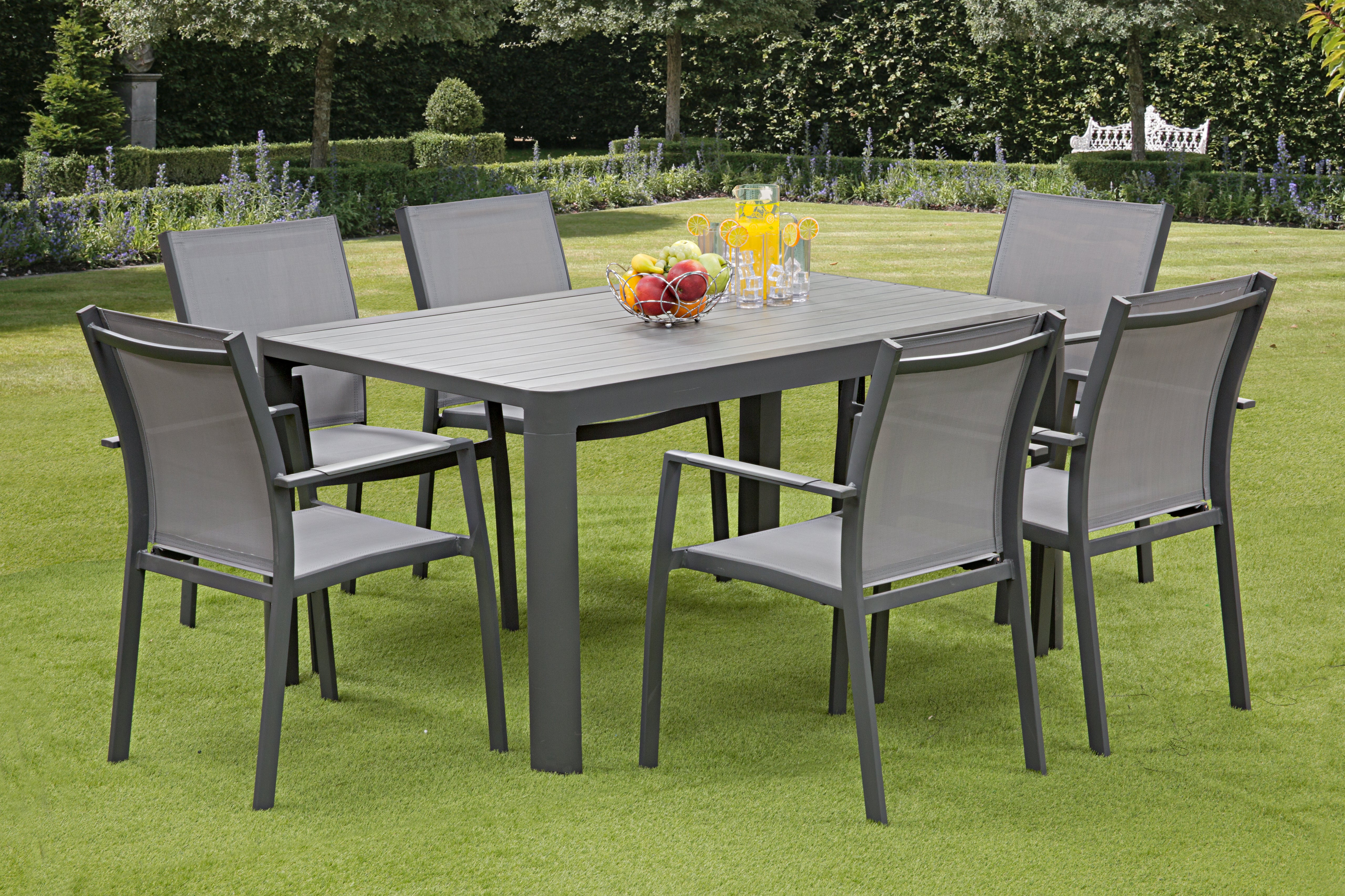 Grey butterfly best sale table and chairs