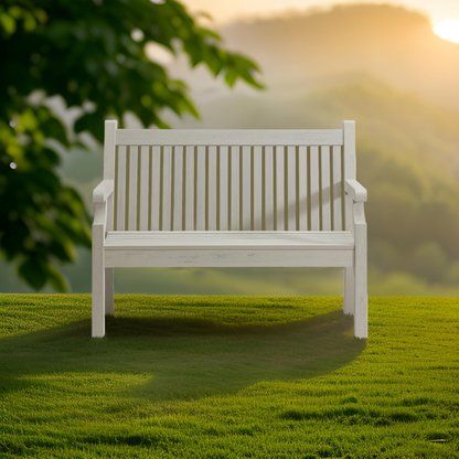 Winawood Sandwick 2 Seater Wood Effect Bench - Stone Grey