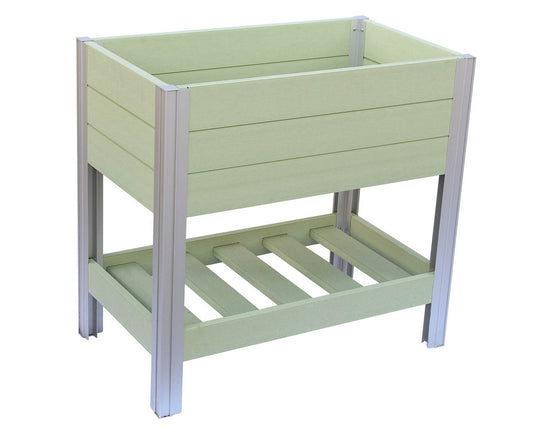 Winawood Wood Effect Raised Herb Planter - Duck Egg Green