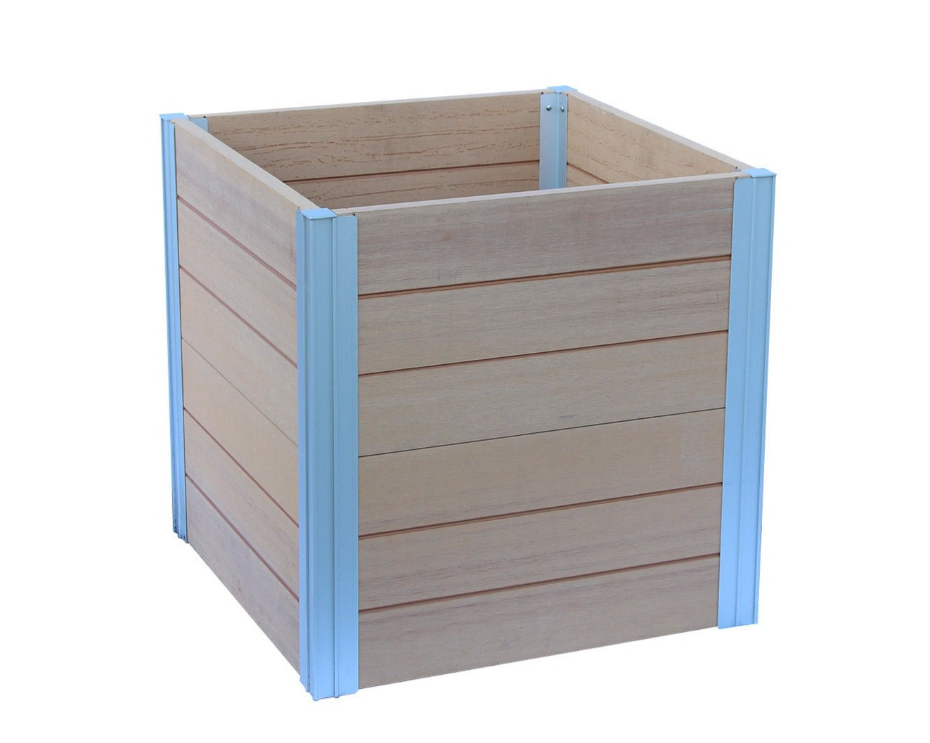 Winawood Wood Effect Large Cube Planter - New Teak