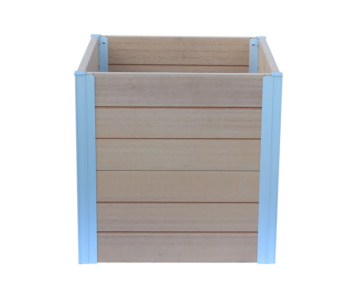 Winawood Wood Effect Large Cube Planter - New Teak