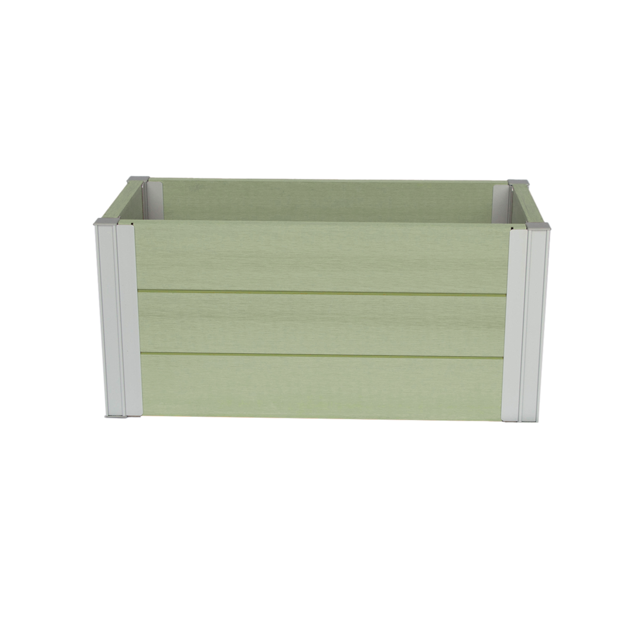 Winawood Wood Effect Rectangular Planter - Duck Egg Green