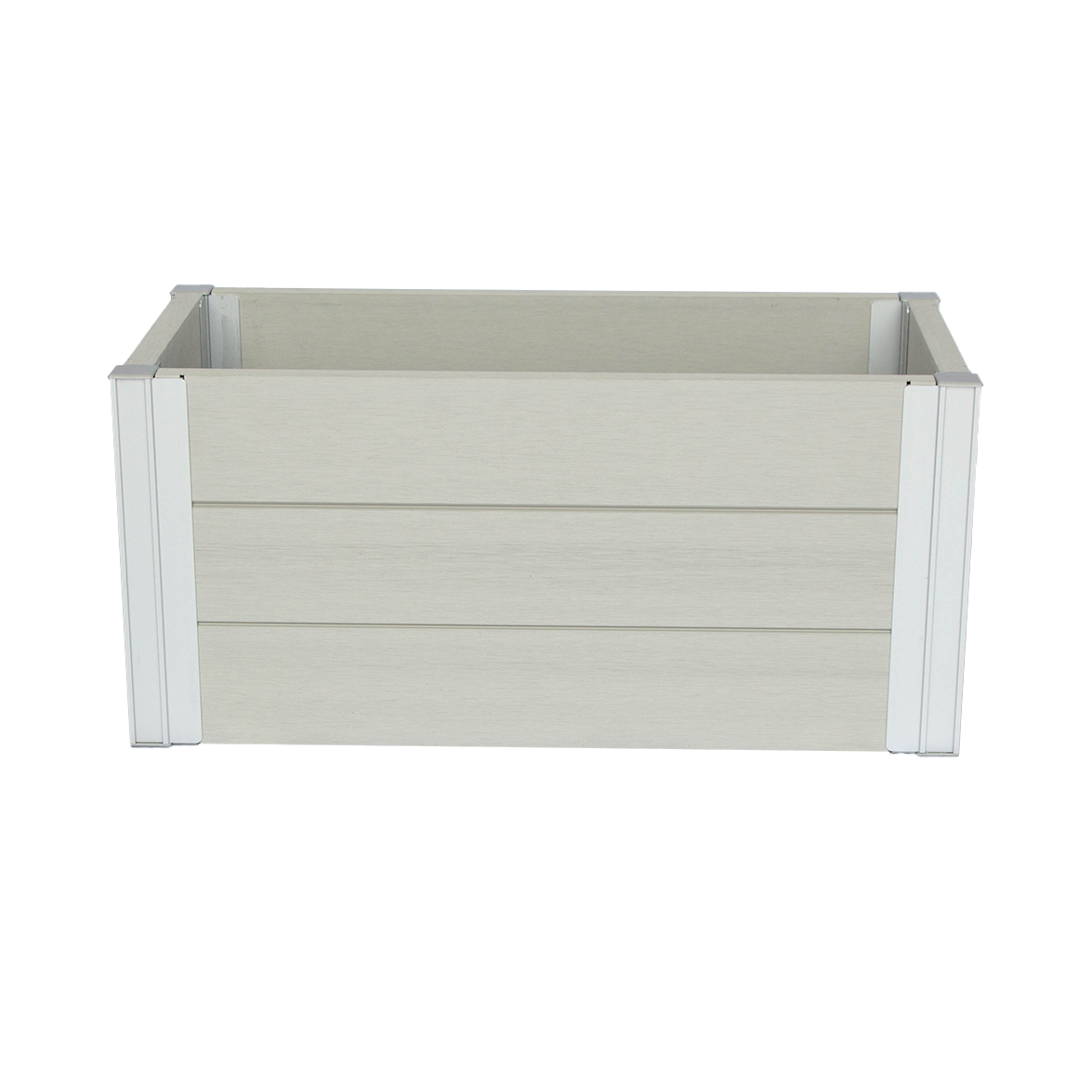 Winawood Wood Effect Rectangular Planter - Stone Grey