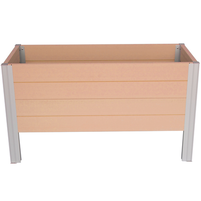 Winawood Wood Effect Rectangular Raised Planter - New Teak