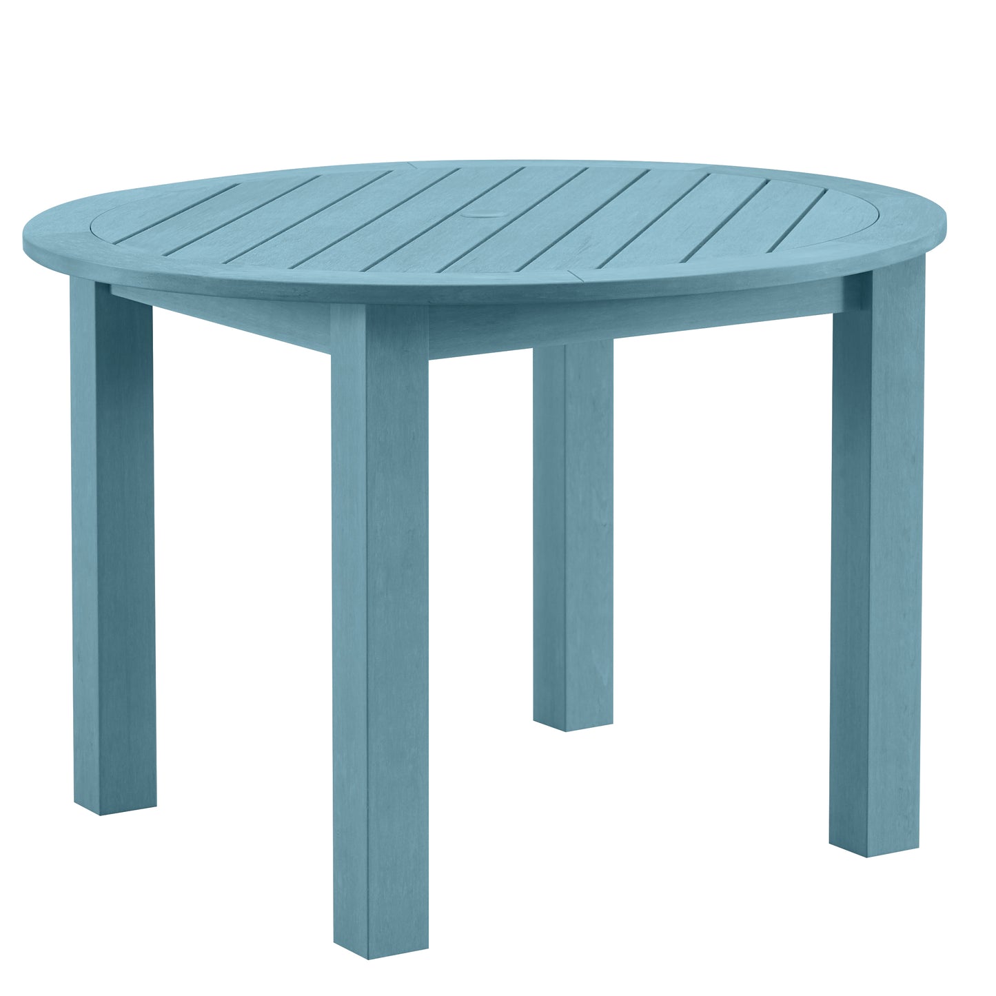 Winawood Wood Effect Round Dining Table - L110cm x D110cm x H76cm - Powder Blue