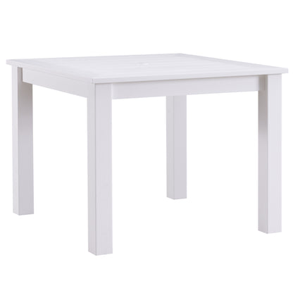 Winawood Wood Effect Square Dining Table - L98.3cm x D98.3cm x H76cm - Nordic White