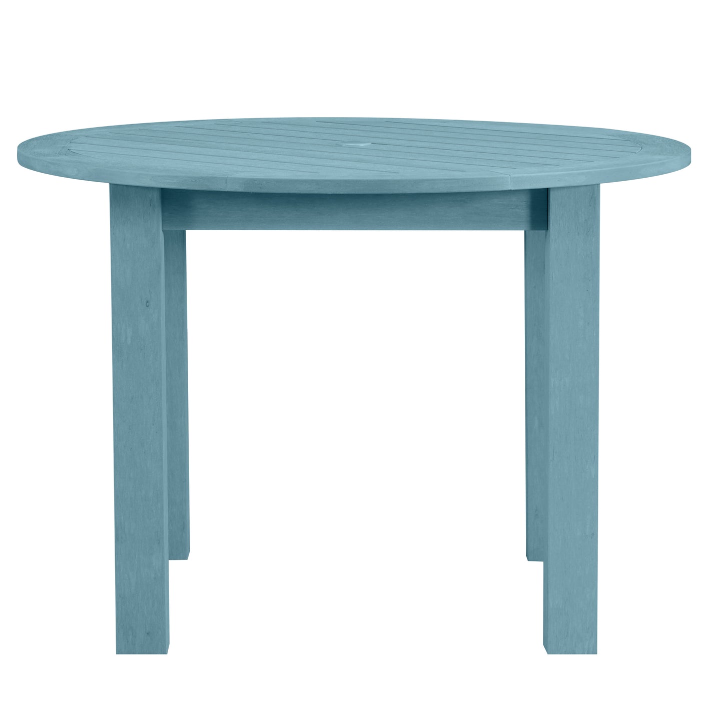 Winawood Wood Effect Round Dining Table - L110cm x D110cm x H76cm - Powder Blue