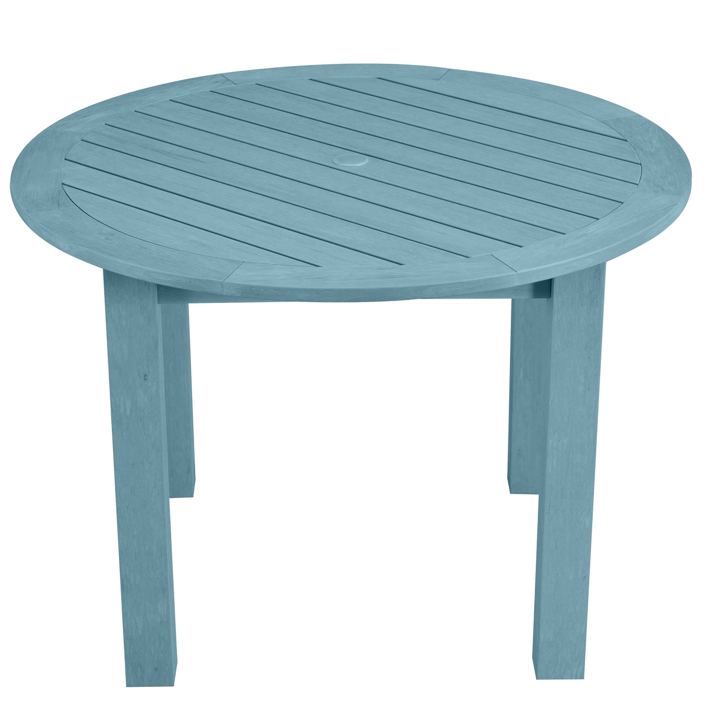 Winawood Wood Effect Round Dining Table - L110cm x D110cm x H76cm - Powder Blue