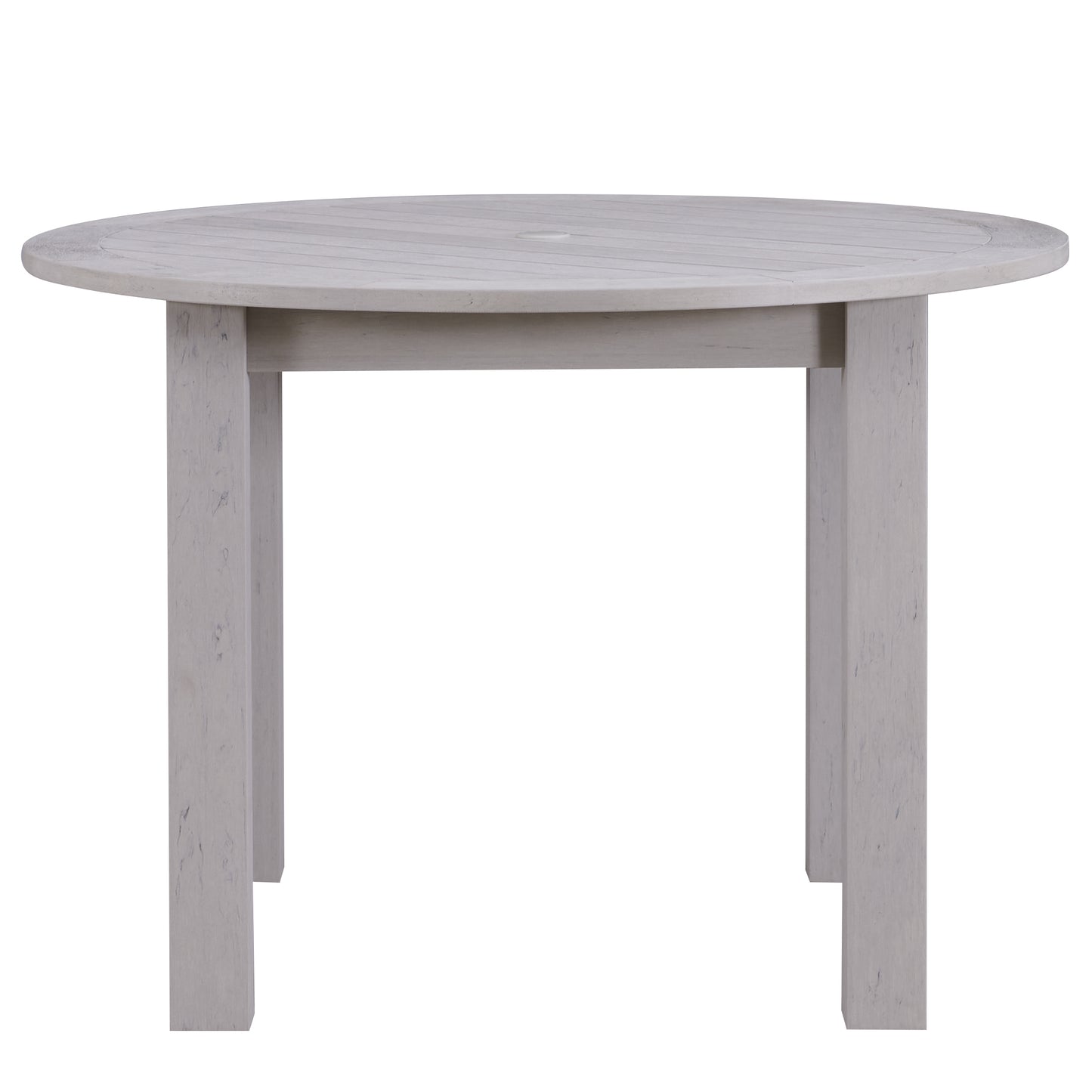 Winawood Wood Effect Round Dining Table - L110cm x D110cm x H76cm - Stone Grey