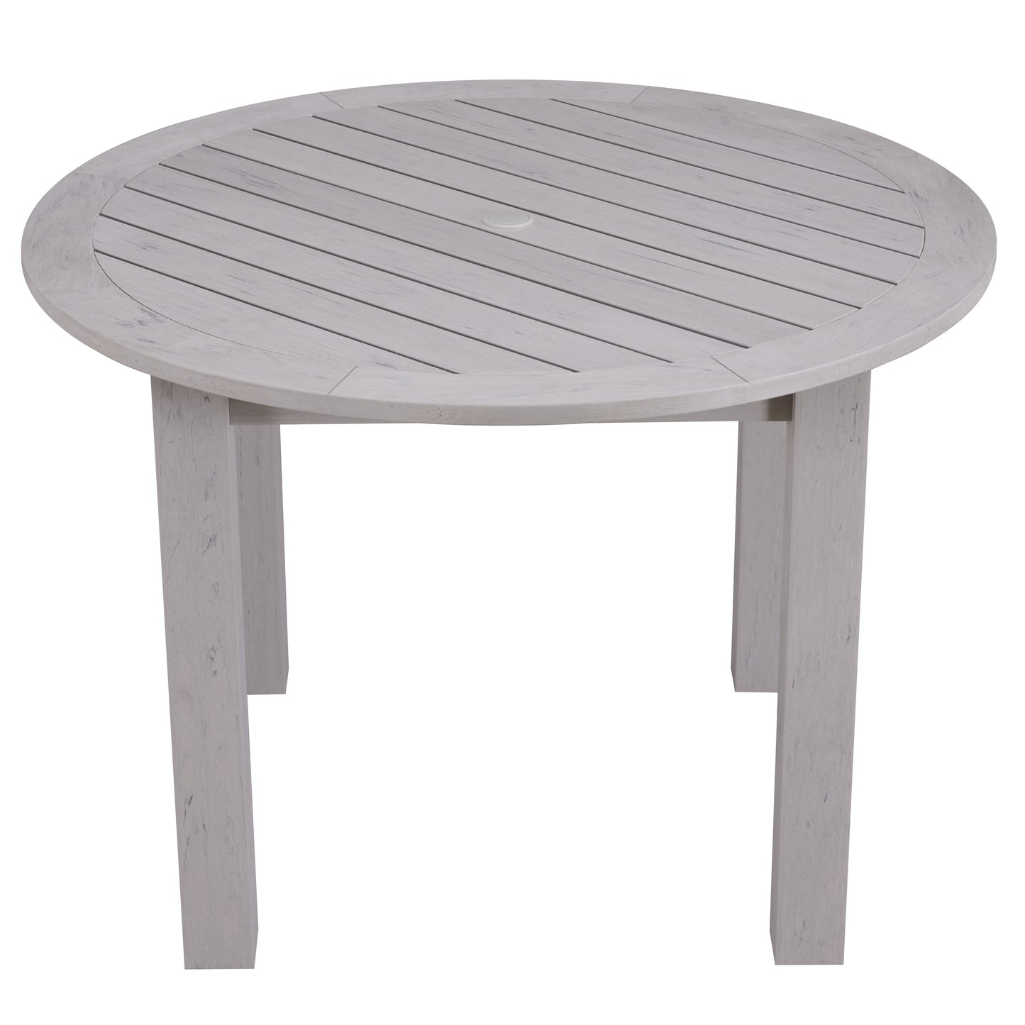 Winawood Wood Effect Round Dining Table - L110cm x D110cm x H76cm - Stone Grey