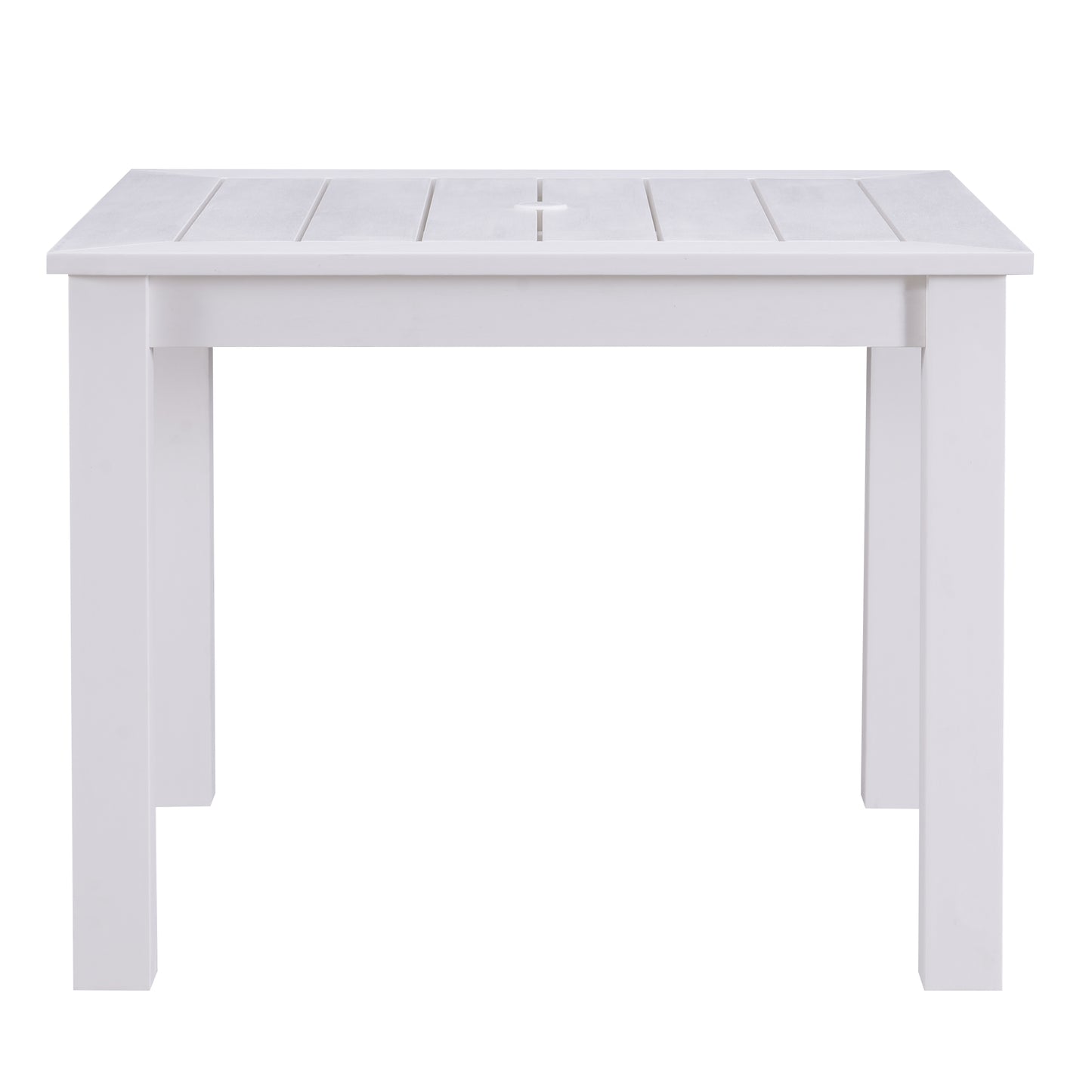 Winawood Wood Effect Square Dining Table - L98.3cm x D98.3cm x H76cm - Nordic White