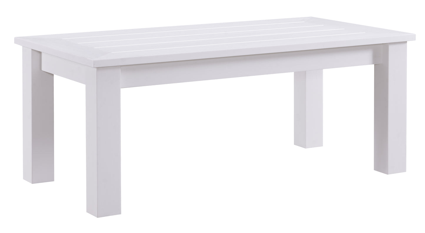 Winawood Wood Effect Coffee Table - L120cm x D61cm x H48cm - Nordic White