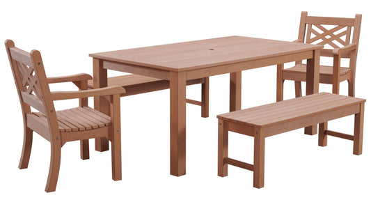 Winawood Speyside Rectangular Dining Set with Backless Bench