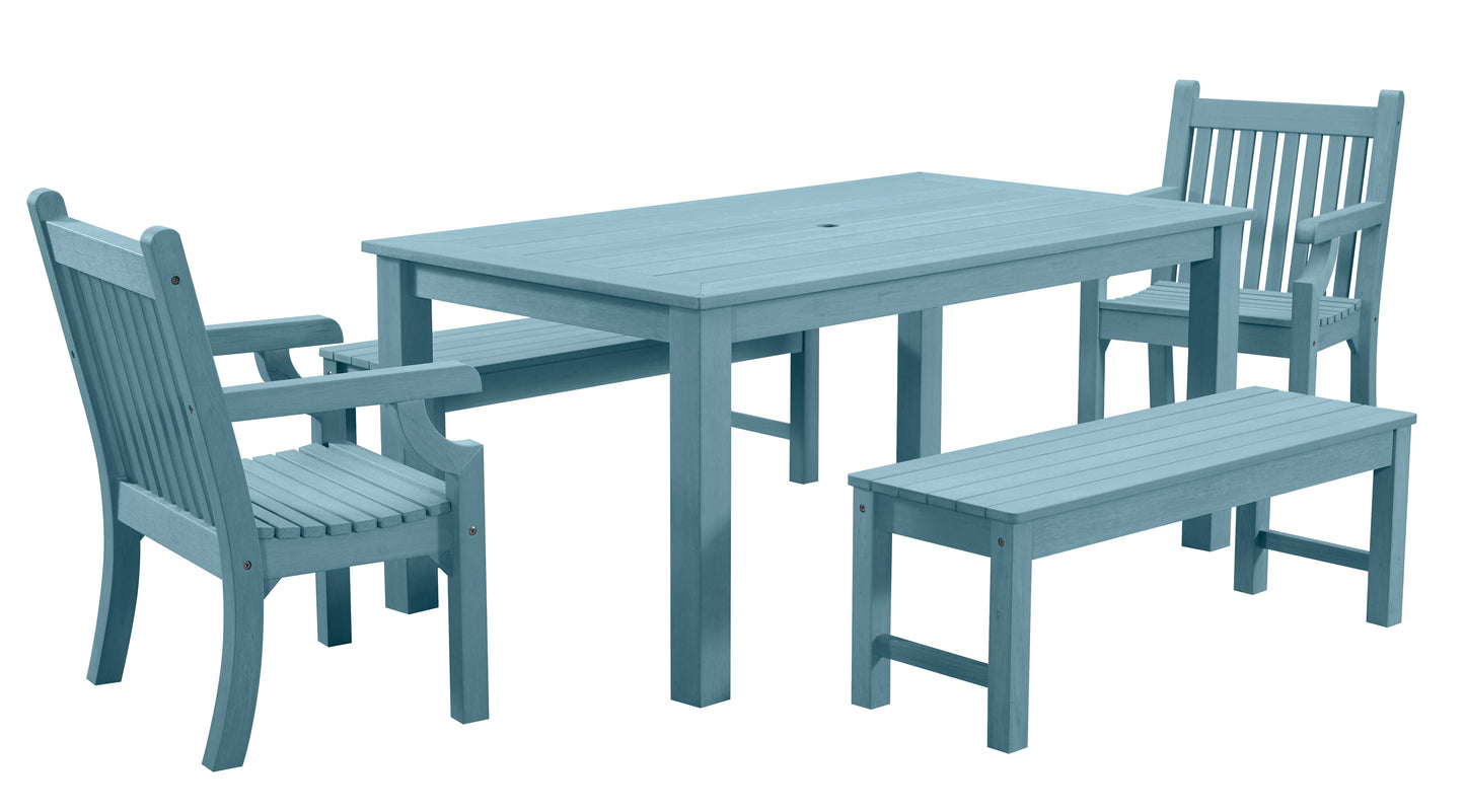 Winawood Sandwick Rectangular Dining Set with Backless Bench