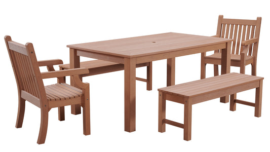 Winawood Sandwick Rectangular Dining Set with Backless Bench