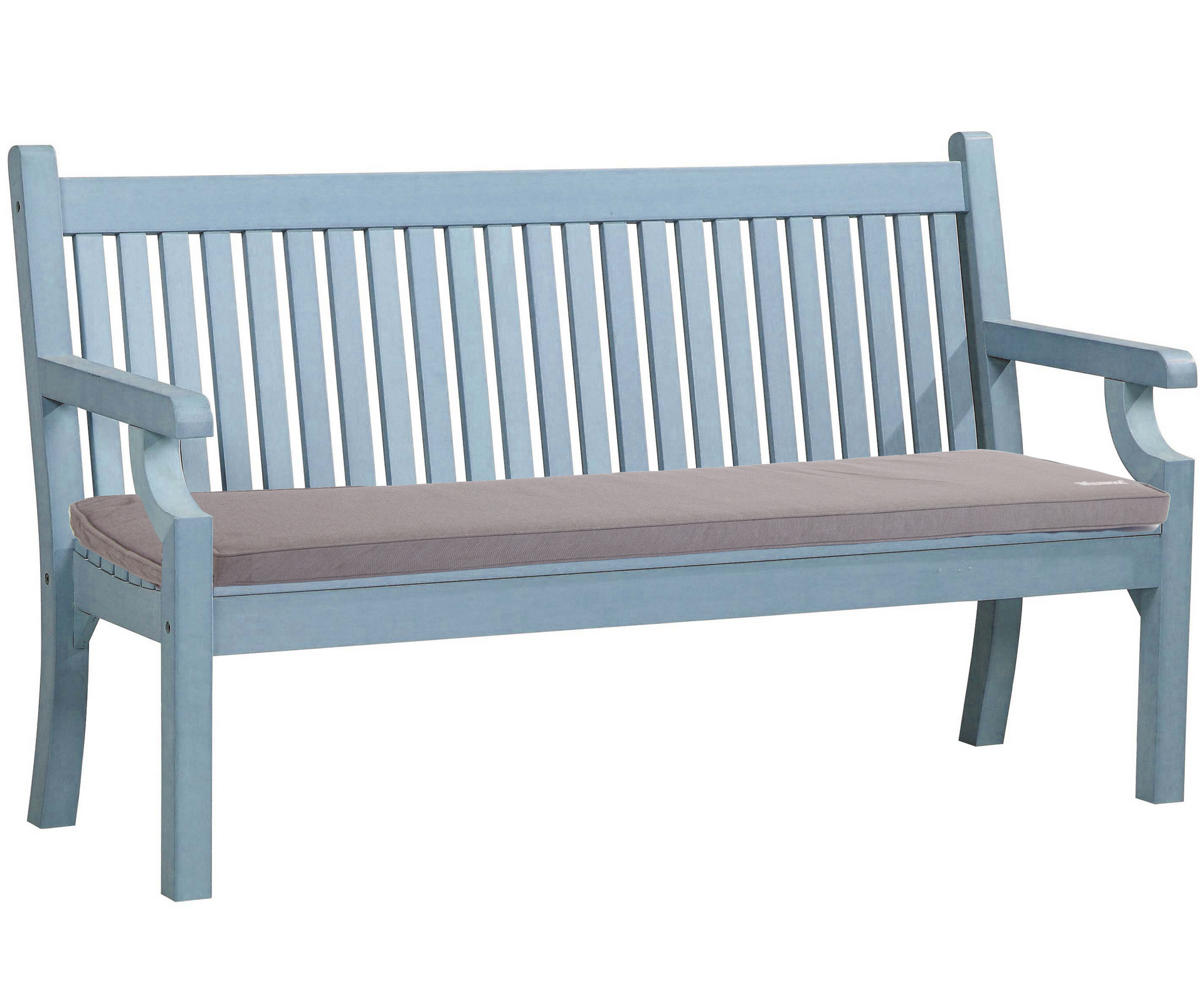 Bundle Offer Winawood Sandwick 3 Seater Bench Bespoke Cushion Powder Blue Maison Garden